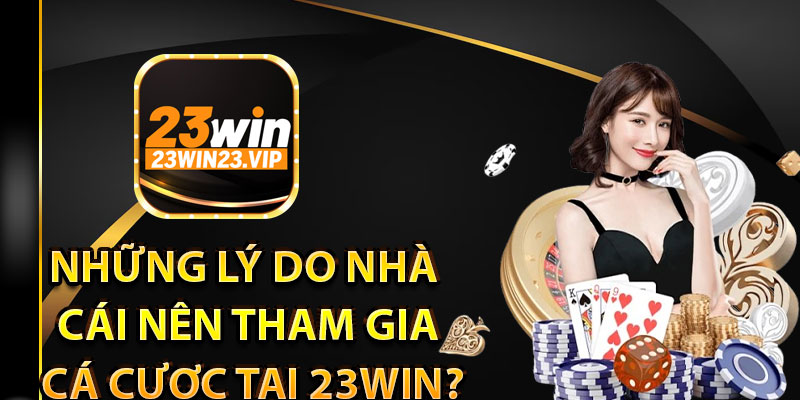 Những lý do nhà cái nên tham gia cá cược tại 23WIN?